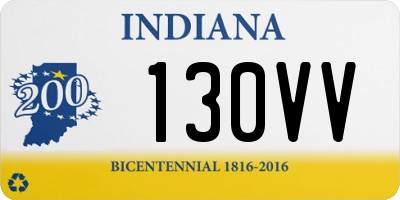 IN license plate 130VV