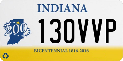 IN license plate 130VVP