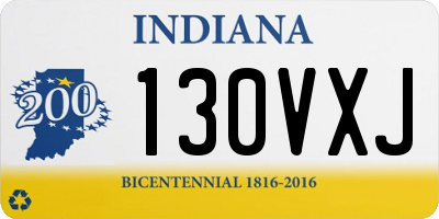 IN license plate 130VXJ
