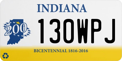 IN license plate 130WPJ