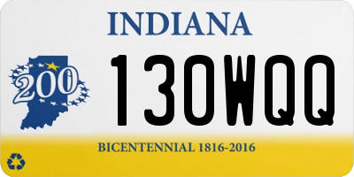 IN license plate 130WQQ