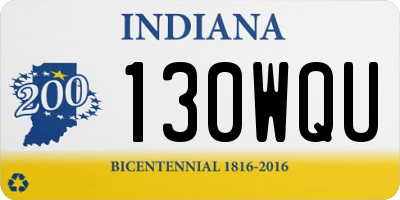 IN license plate 130WQU