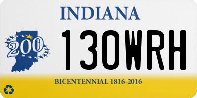 IN license plate 130WRH