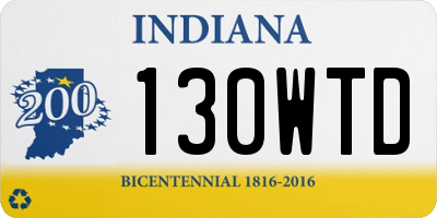 IN license plate 130WTD