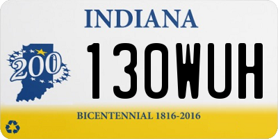 IN license plate 130WUH
