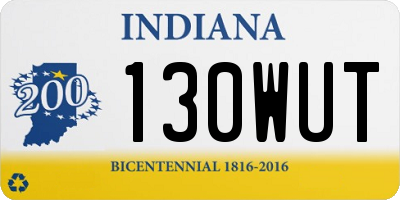 IN license plate 130WUT