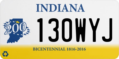 IN license plate 130WYJ