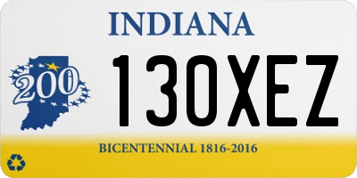 IN license plate 130XEZ