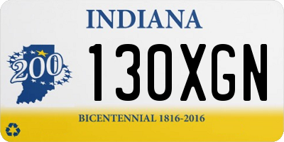IN license plate 130XGN