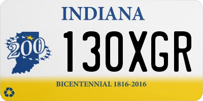IN license plate 130XGR