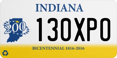 IN license plate 130XPO
