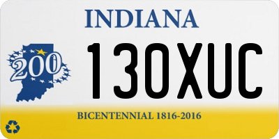 IN license plate 130XUC