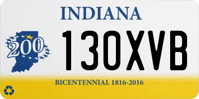 IN license plate 130XVB