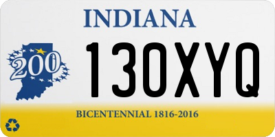 IN license plate 130XYQ