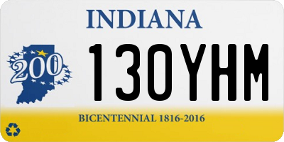 IN license plate 130YHM