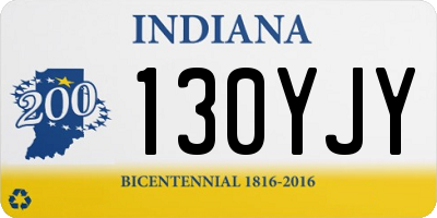 IN license plate 130YJY