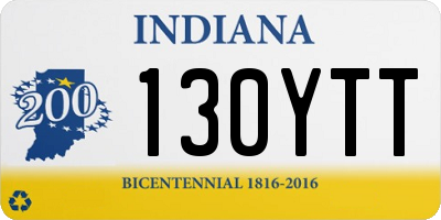 IN license plate 130YTT