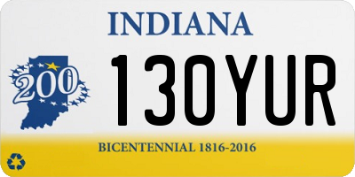 IN license plate 130YUR