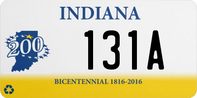 IN license plate 131A