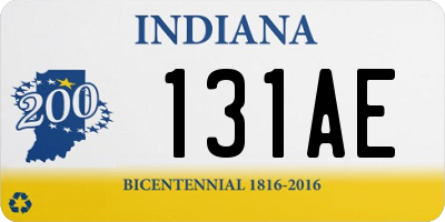 IN license plate 131AE