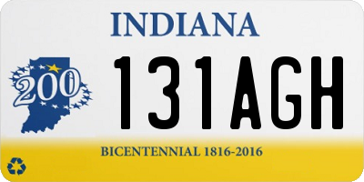 IN license plate 131AGH