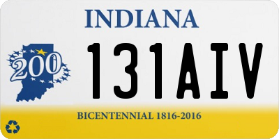 IN license plate 131AIV