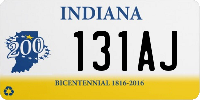 IN license plate 131AJ