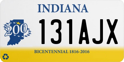 IN license plate 131AJX