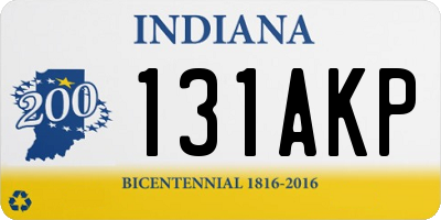 IN license plate 131AKP