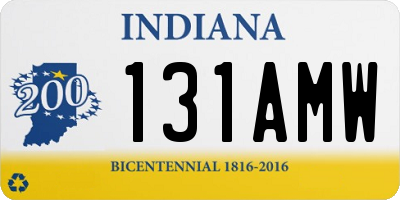 IN license plate 131AMW