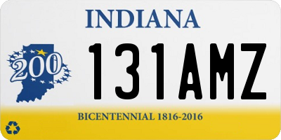 IN license plate 131AMZ