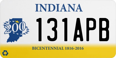 IN license plate 131APB