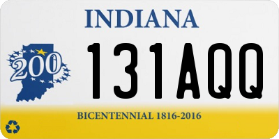 IN license plate 131AQQ