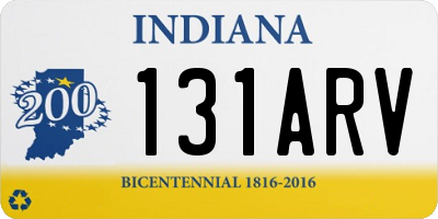 IN license plate 131ARV