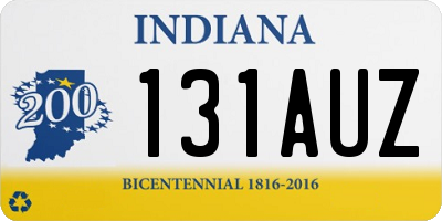 IN license plate 131AUZ