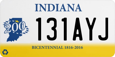 IN license plate 131AYJ