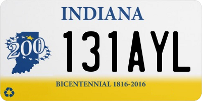 IN license plate 131AYL