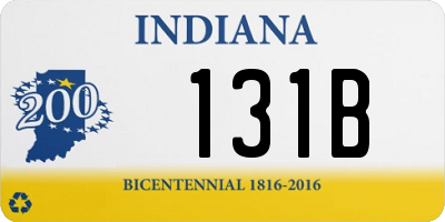 IN license plate 131B