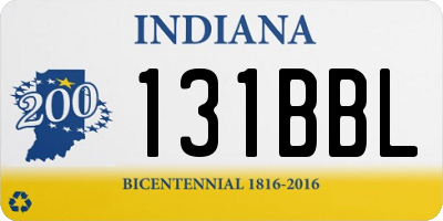 IN license plate 131BBL