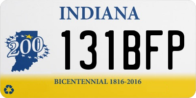 IN license plate 131BFP