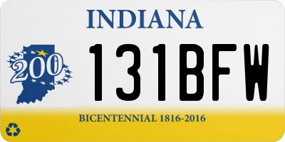 IN license plate 131BFW