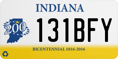 IN license plate 131BFY