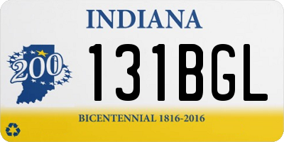 IN license plate 131BGL