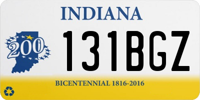 IN license plate 131BGZ