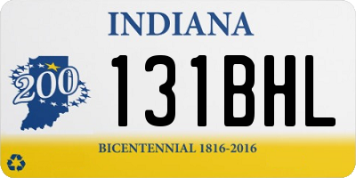 IN license plate 131BHL