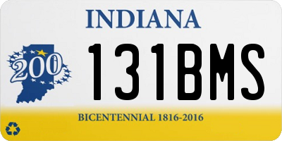 IN license plate 131BMS