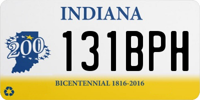 IN license plate 131BPH