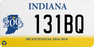 IN license plate 131BQ