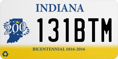 IN license plate 131BTM
