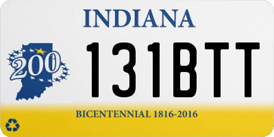 IN license plate 131BTT